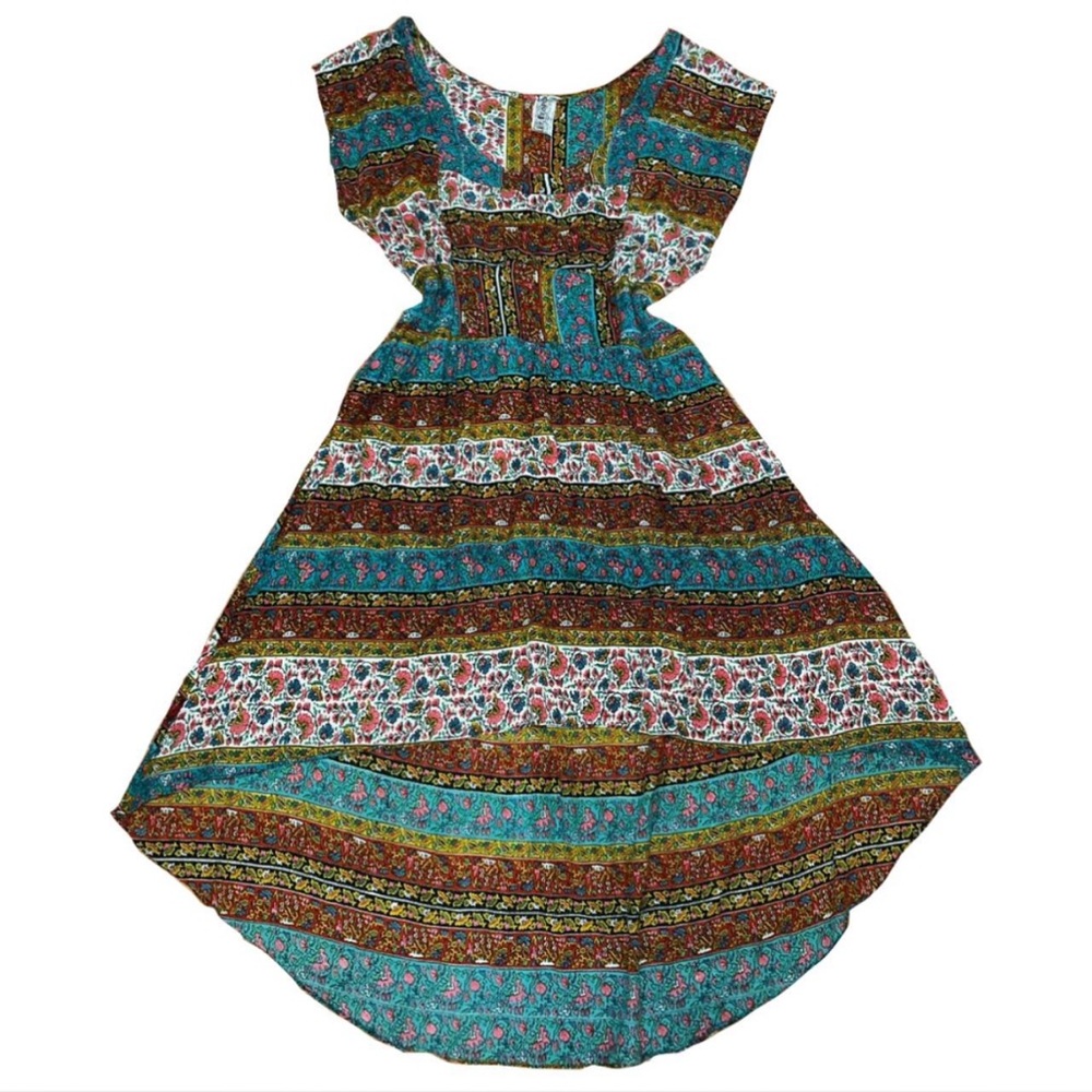 Vintage Y2K Free People Asymmetrical Boho Maxi Dress